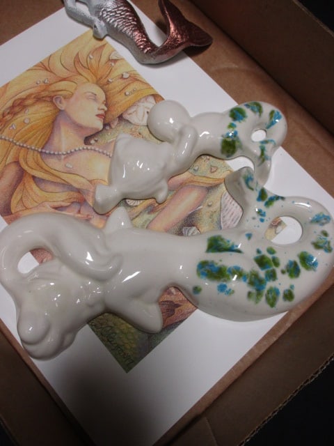 Mermaid Mask, Mermaid Print, & Mermaid Wall Pieces - 2