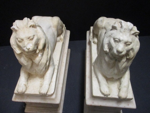 Alva Museum Replica Italian Style Reclining Lion Bookends - 2