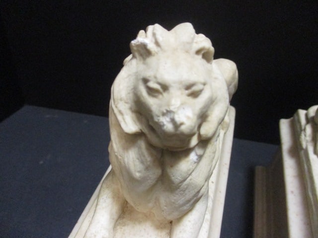 Alva Museum Replica Italian Style Reclining Lion Bookends - 3