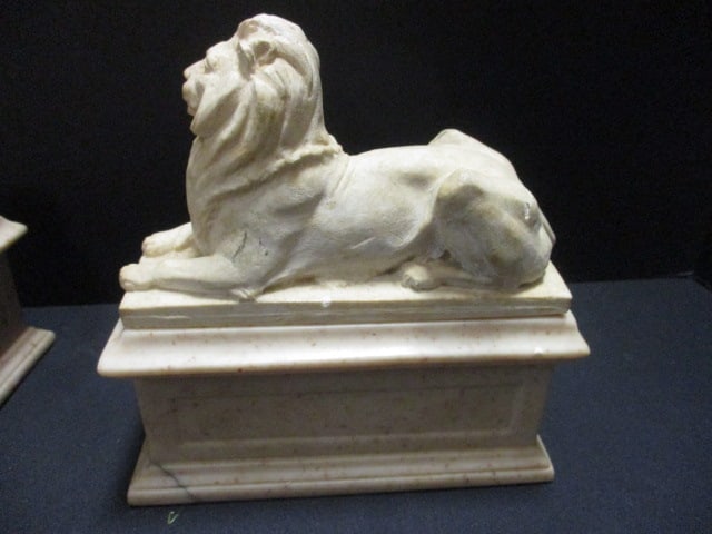 Alva Museum Replica Italian Style Reclining Lion Bookends - 4