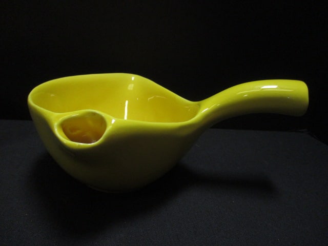Cardinal China Yellow Pottery Gravy Seperator & Yellow Lidded - 2