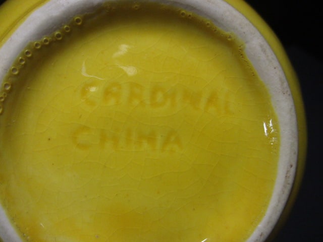 Cardinal China Yellow Pottery Gravy Seperator & Yellow Lidded - 5