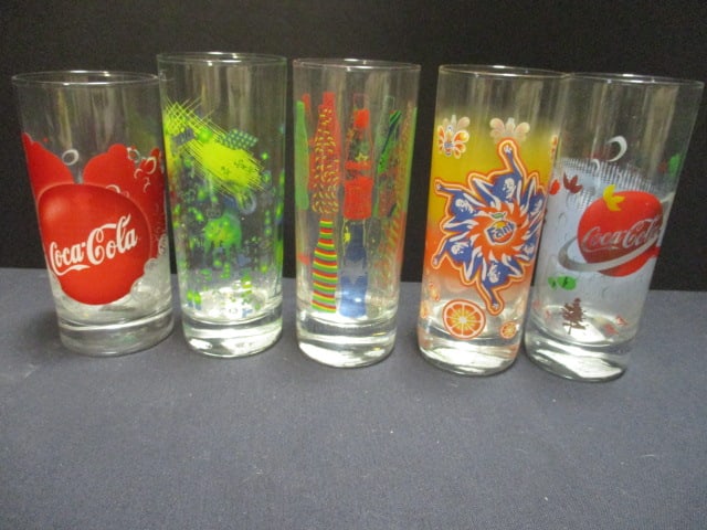 Coca Cola Collectible Tumblers (Lot of 4) 6": .