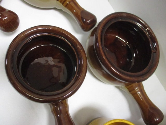 4 Handled Soup Bowls, Fuji Stone Sugar Dish & 6 Mugs - 10
