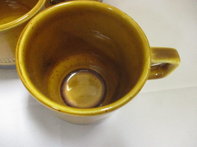 4 Handled Soup Bowls, Fuji Stone Sugar Dish & 6 Mugs - 3
