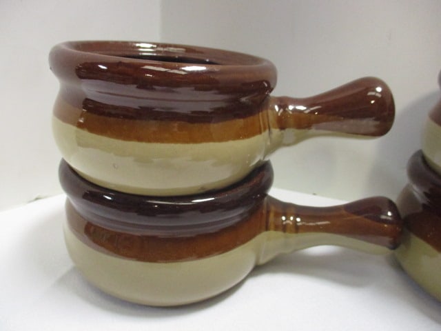 4 Handled Soup Bowls, Fuji Stone Sugar Dish & 6 Mugs - 7