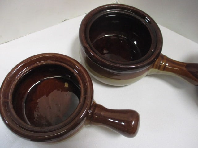 4 Handled Soup Bowls, Fuji Stone Sugar Dish & 6 Mugs - 9