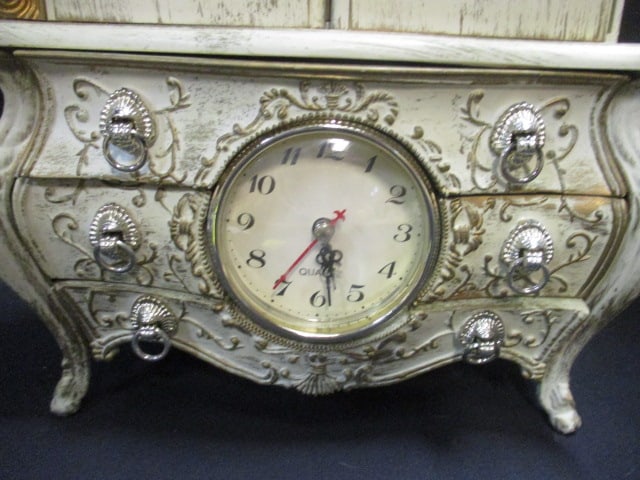 Ballerina 4 Drawer Musical Jewelry Armoire French Provincial Style - 2