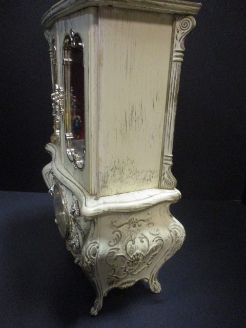 Ballerina 4 Drawer Musical Jewelry Armoire French Provincial Style - 8