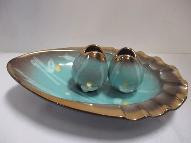 German 3 Pc Ashtray Set (1 of 6)