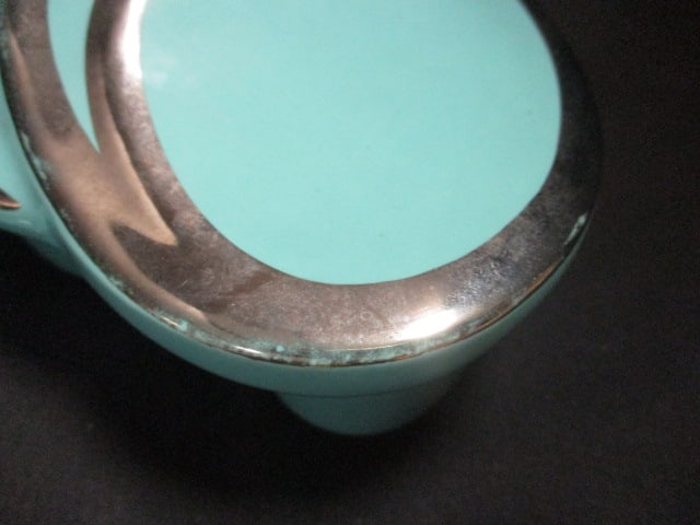 Blue Pottery Vanity Dish & Matching Ashtray - 6
