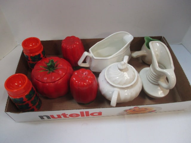 Egg Cups, Tomato Set, Gravy Boat, Pitcher, etc. (1 of 12)