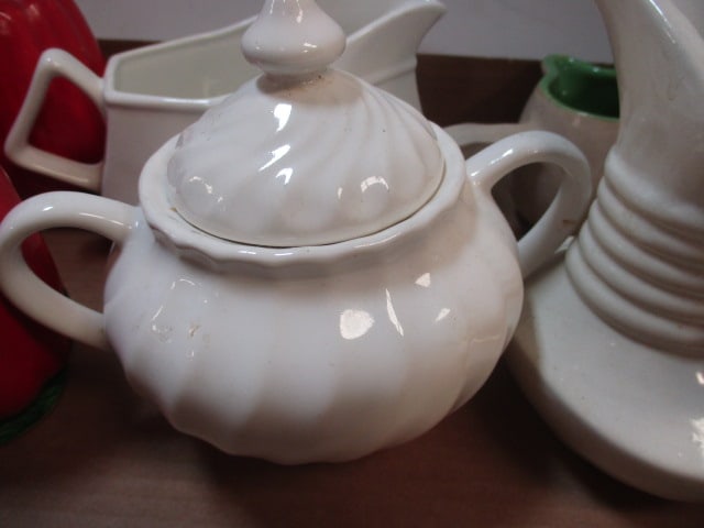 Egg Cups, Tomato Set, Gravy Boat, Pitcher, etc. - 5