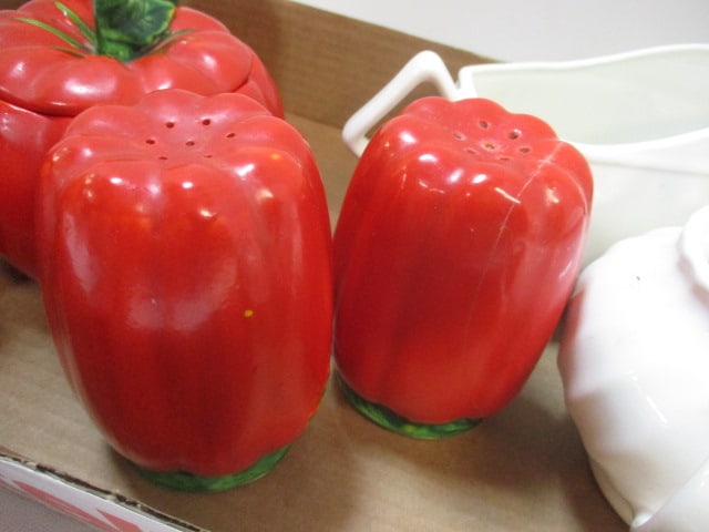 Egg Cups, Tomato Set, Gravy Boat, Pitcher, etc. - 7