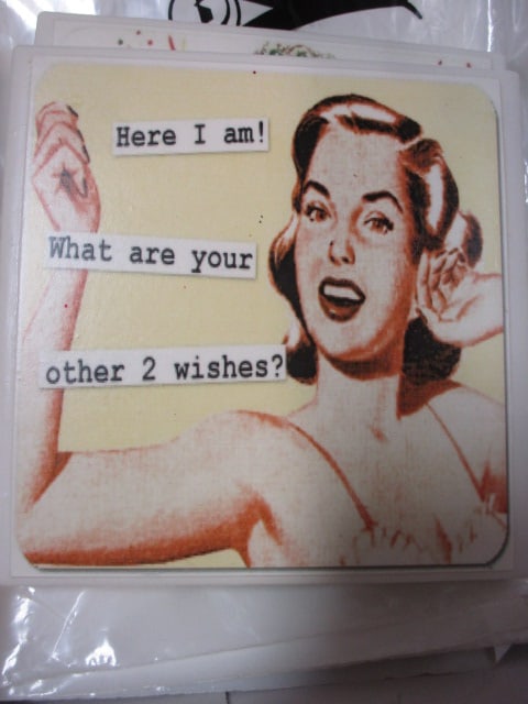 Printed Tiles, Vtg. Ashtray, Playboy Plastic Bags - 3