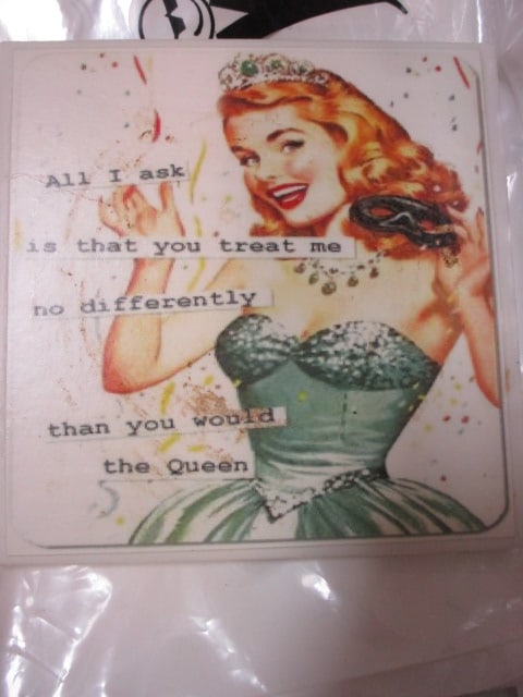 Printed Tiles, Vtg. Ashtray, Playboy Plastic Bags - 4