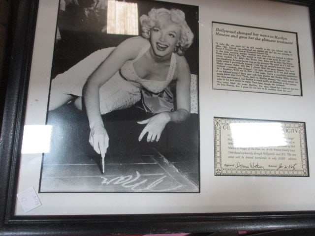 Some Like it Hot & Changing of Marilyn Monroe's Name framed - 3