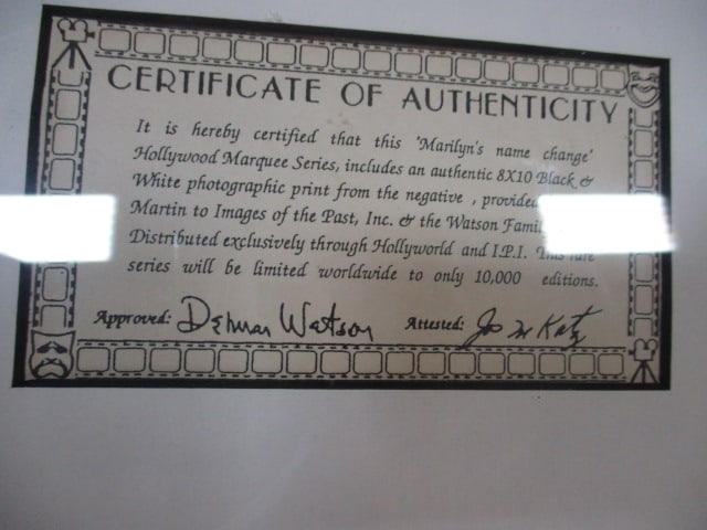 Some Like it Hot & Changing of Marilyn Monroe's Name framed - 5