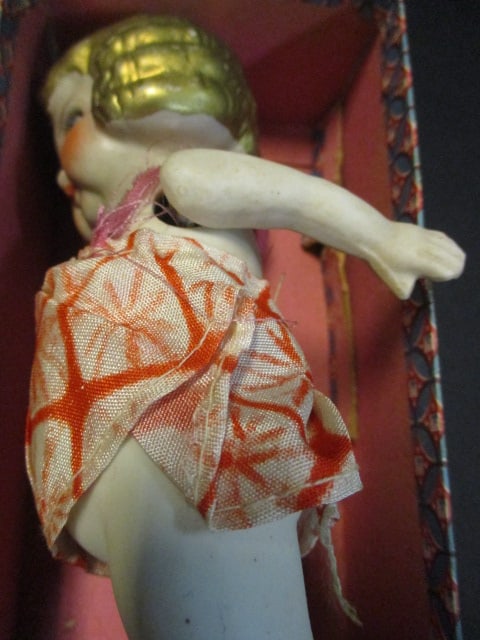 Fuji Brand Japanese Bisque Porcelain Doll in original Box - 3