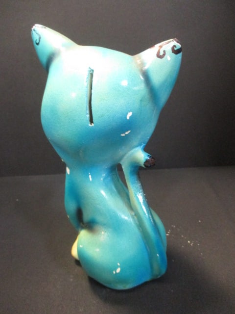 Japanese Doll Wall Pocket 8" & Japanese Cat Bank 8 1/2" - 7