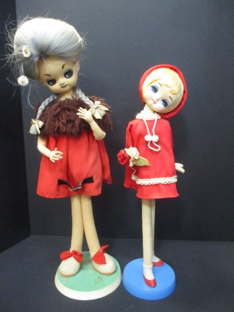 Herman Pecker Mod 1960's Big Eye Pose Dolls (Lot of 2) (1 of 9)