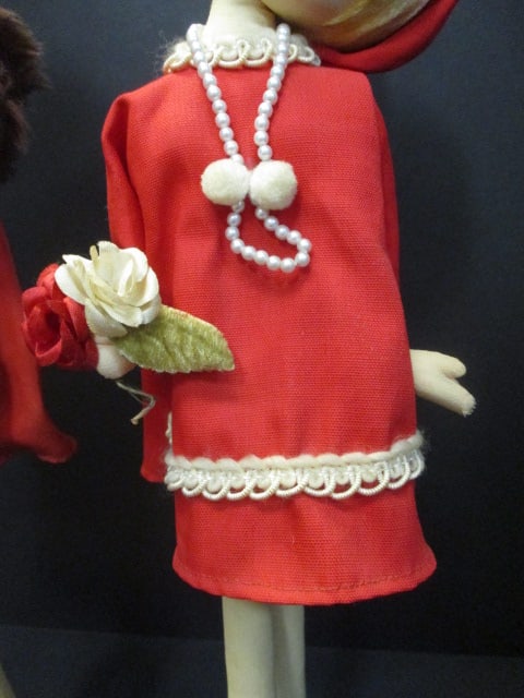 Herman Pecker Mod 1960's Big Eye Pose Dolls (Lot of 2) - 3