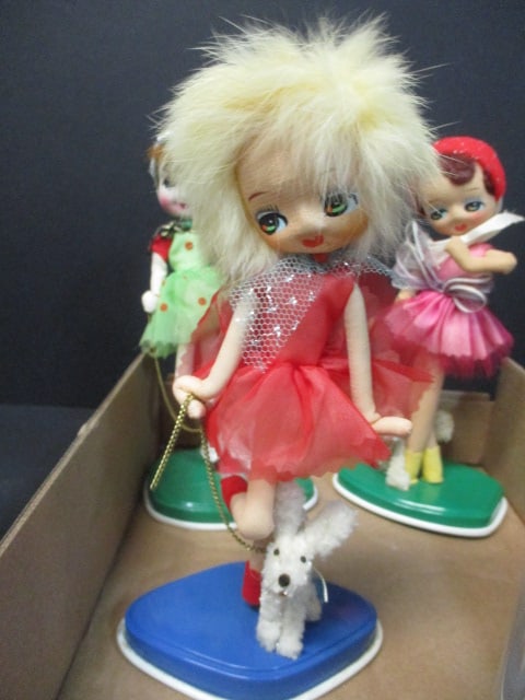 1960's Pose Dolls w/Metal Bases (Lot of 5) - 4