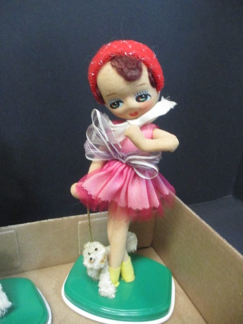 1960's Pose Dolls w/Metal Bases (Lot of 5) - 5