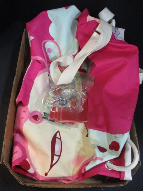 Coca Cola Drawstring Artistic Bag, Stickers, Pins, Misc.: See all pictures