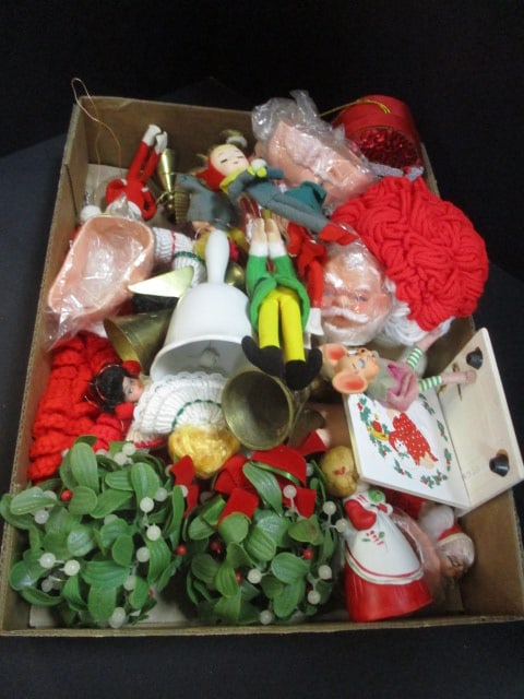 Christmas Brass Angels, Ornaments, Santa Heads, etc.: See all pictures