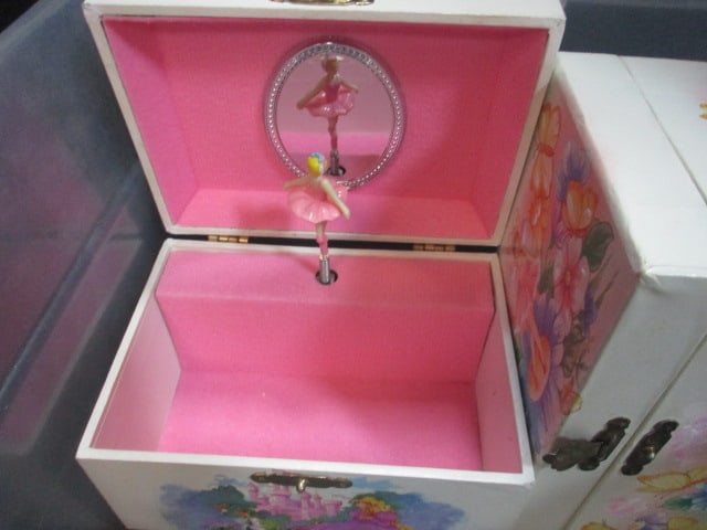 Ballerina Jewelry Boxes (Lot of 4) & 1 Schylling Jewelry Box - 16