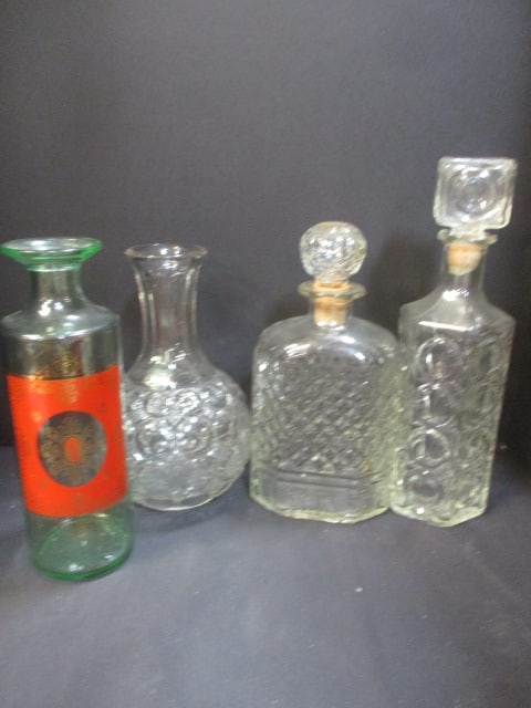 4 Decanters (1 is Old Fitzgerald): .