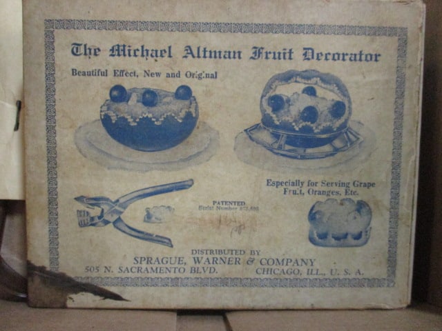 Ceramic 6 Egg Holder, Fruit Decorator in original Box, Drink Stirrers, - 2