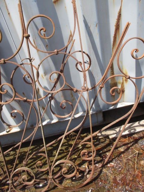 Metal Angled Iron Porch Railing - 2
