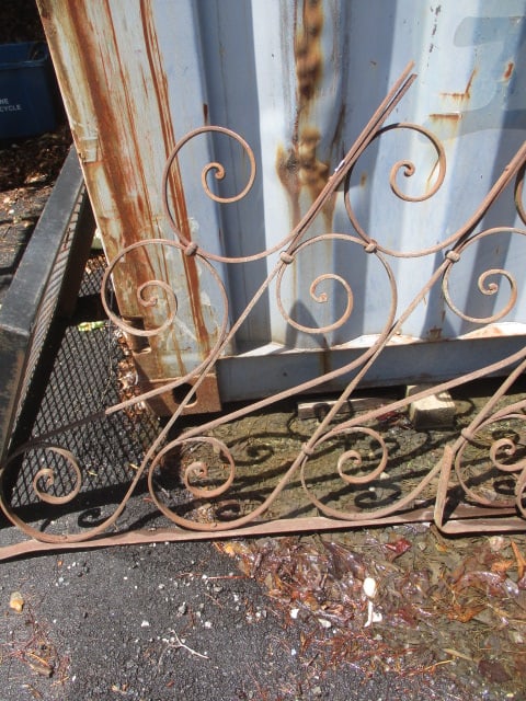 Metal Angled Iron Porch Railing - 4