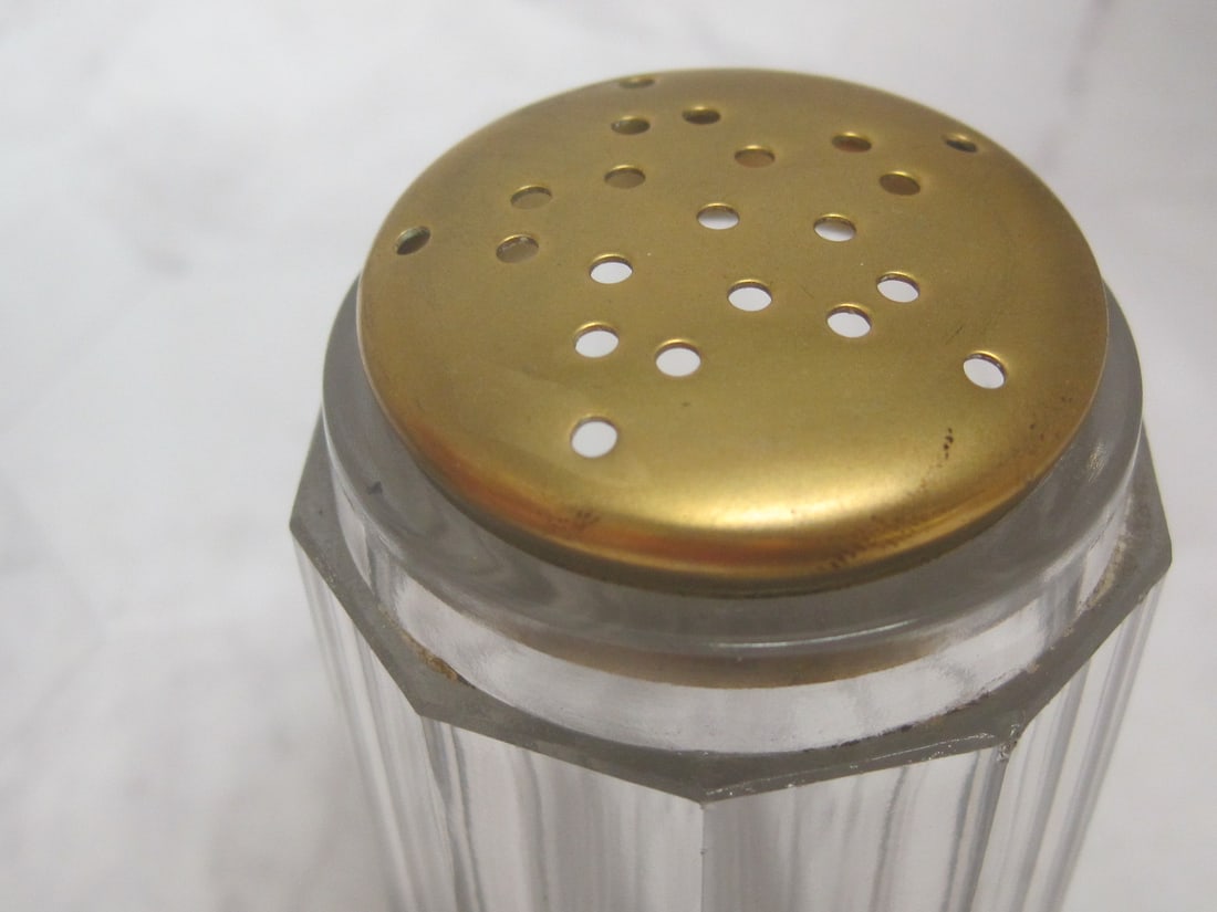 Antique Sterling Silver & Cut Glass Dresser Jar - 4