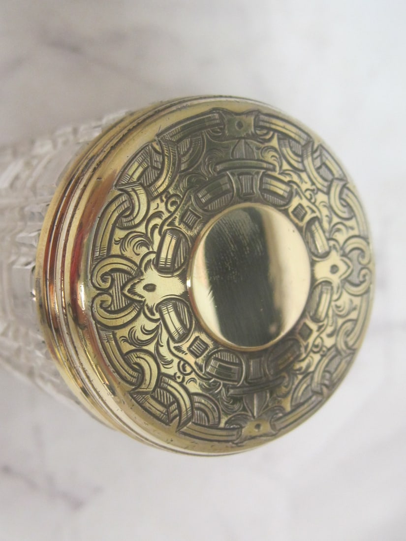 Sterling Silver & Cut Glass Dresser Jar - 2