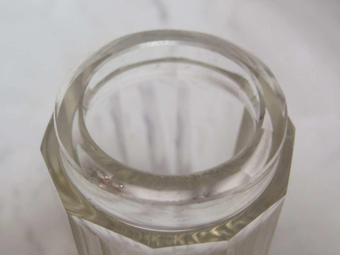 Sterling Silver & Cut Glass Dresser Jar - 5