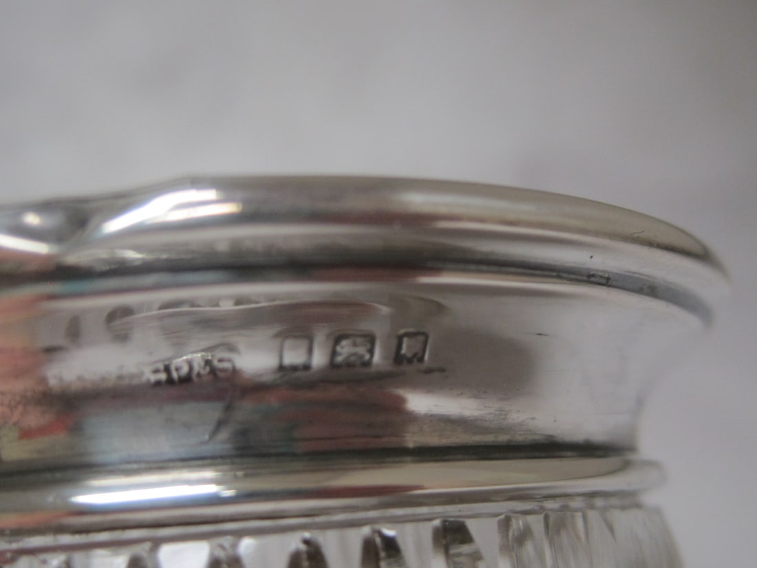 Sterling Silver & Cut Glass Dresser Jar - 5