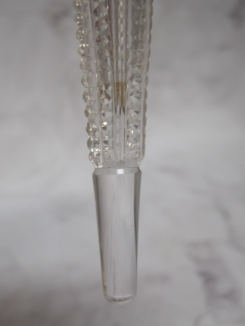 Sterling Silver & Cut Glass Perfume Bottle - 5