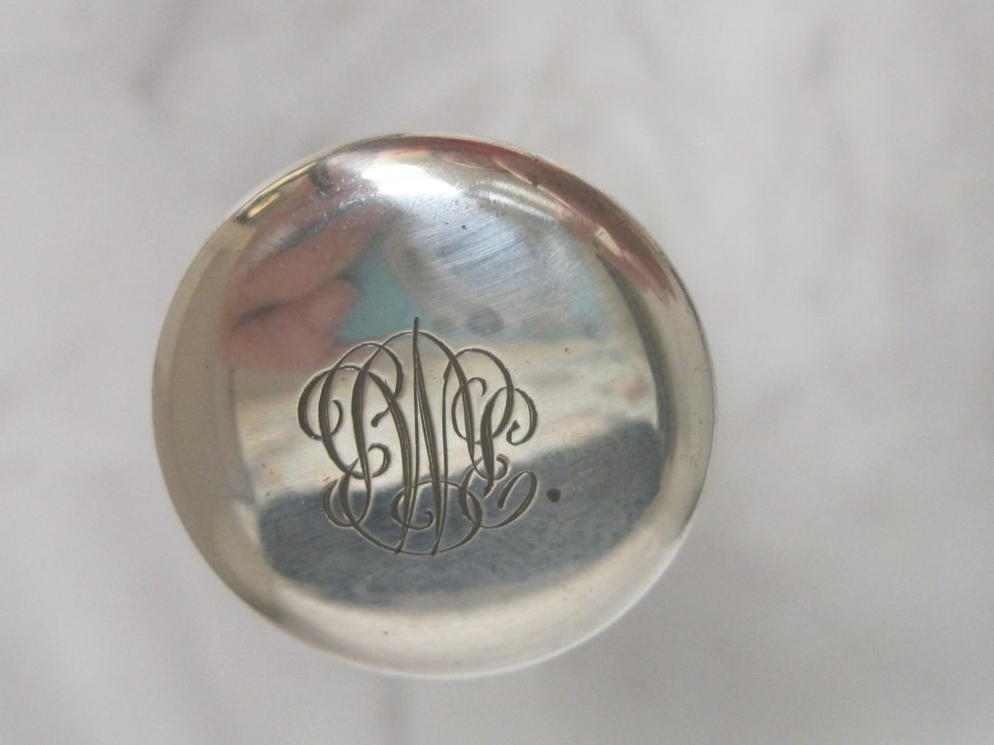 Sterling Silver & Cut Glass Toothbrush Holder - 2