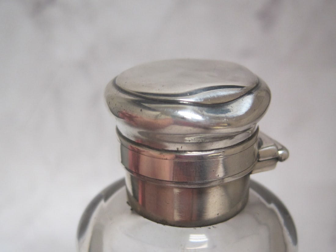 Sterling Silver & Crystal Perfume Bottle - 2