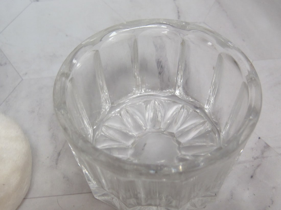 Towle Sterling Silver & Crystal DresserBox or Powder Box - 5