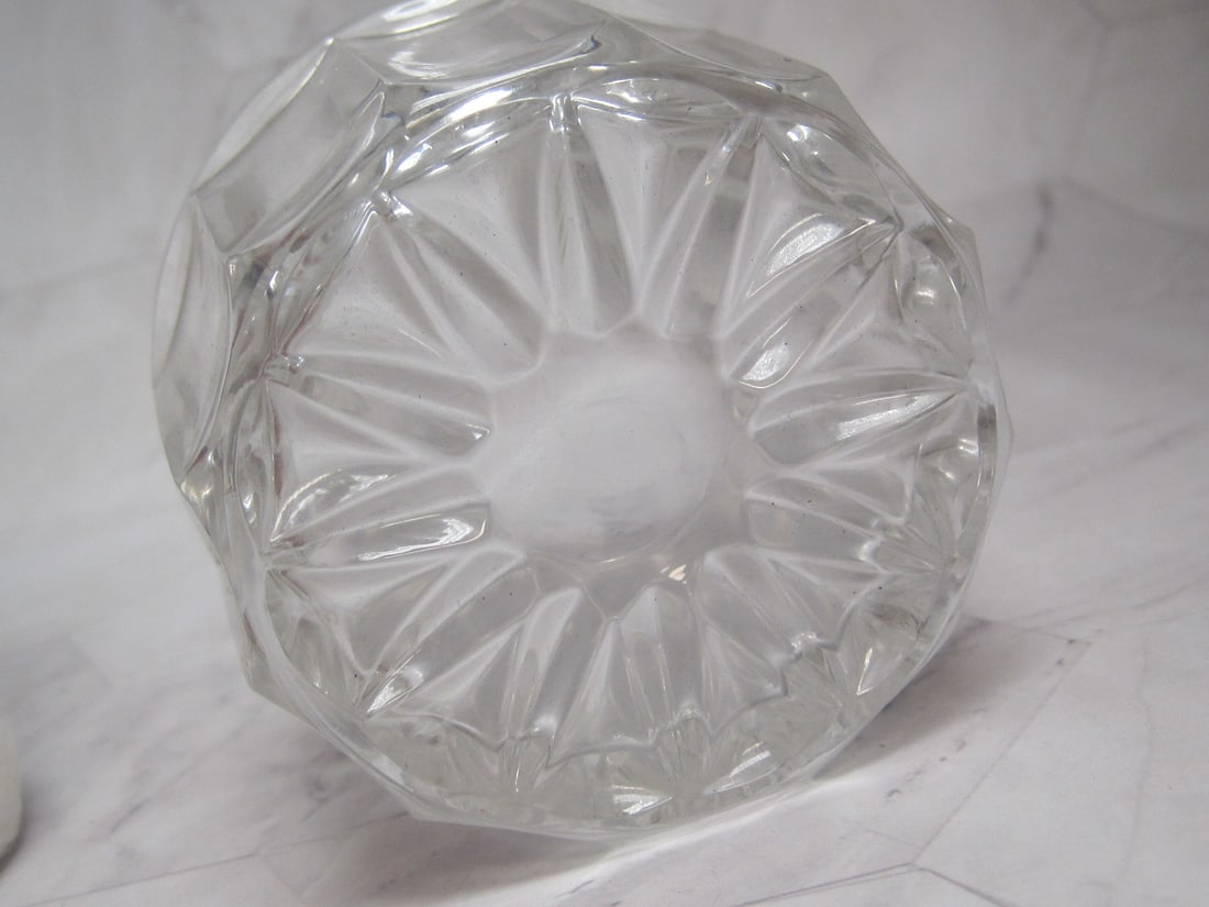 Towle Sterling Silver & Crystal DresserBox or Powder Box - 6