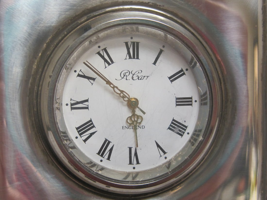 R. Carr Sterling Silver Desk Clock - 2