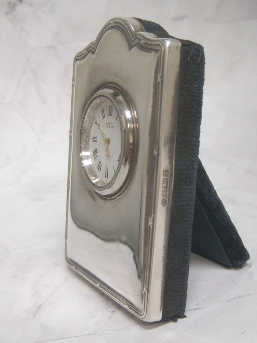 R. Carr Sterling Silver Desk Clock - 3