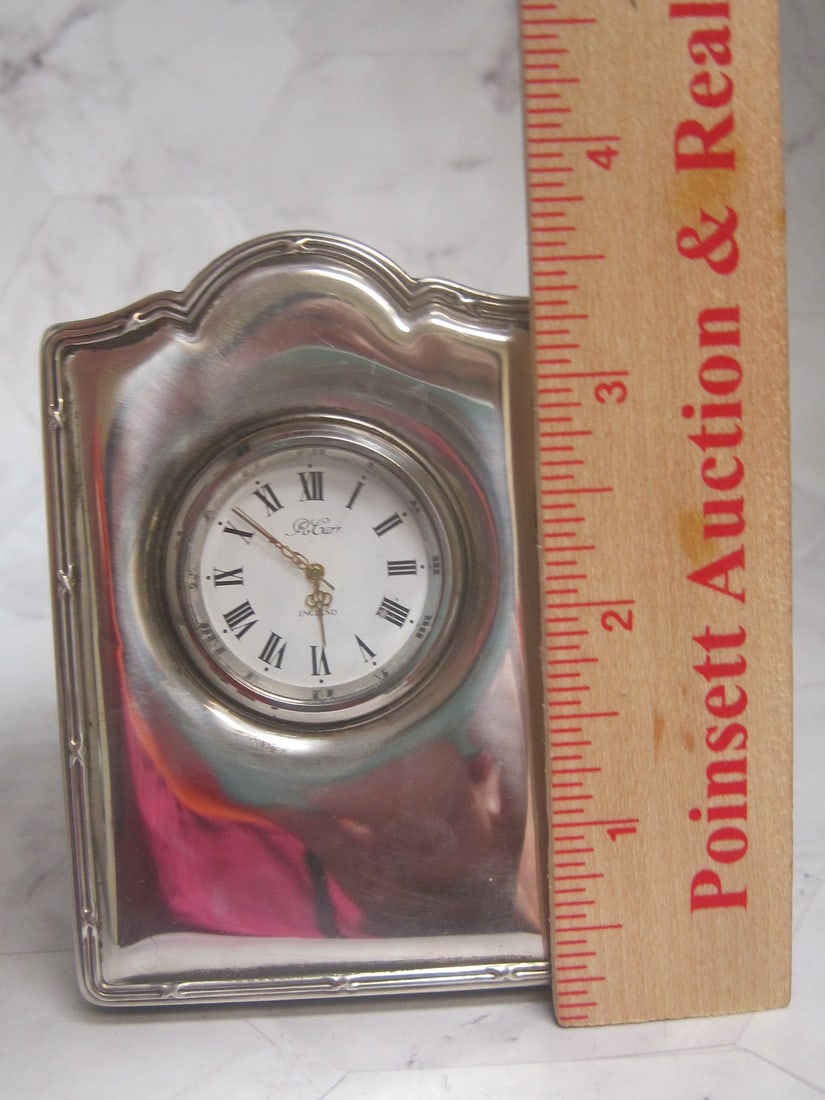 R. Carr Sterling Silver Desk Clock - 5