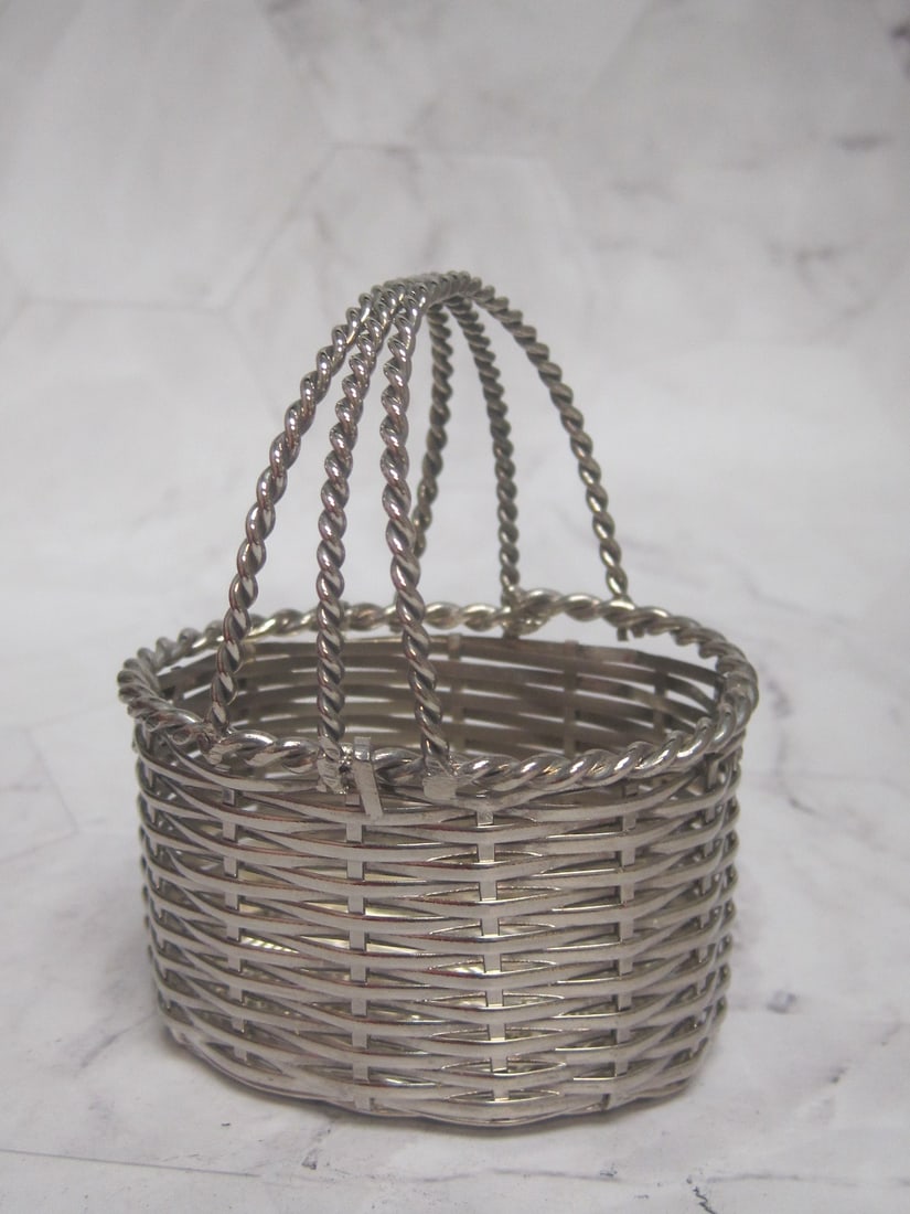 Silverplate Miniature Basket - 2