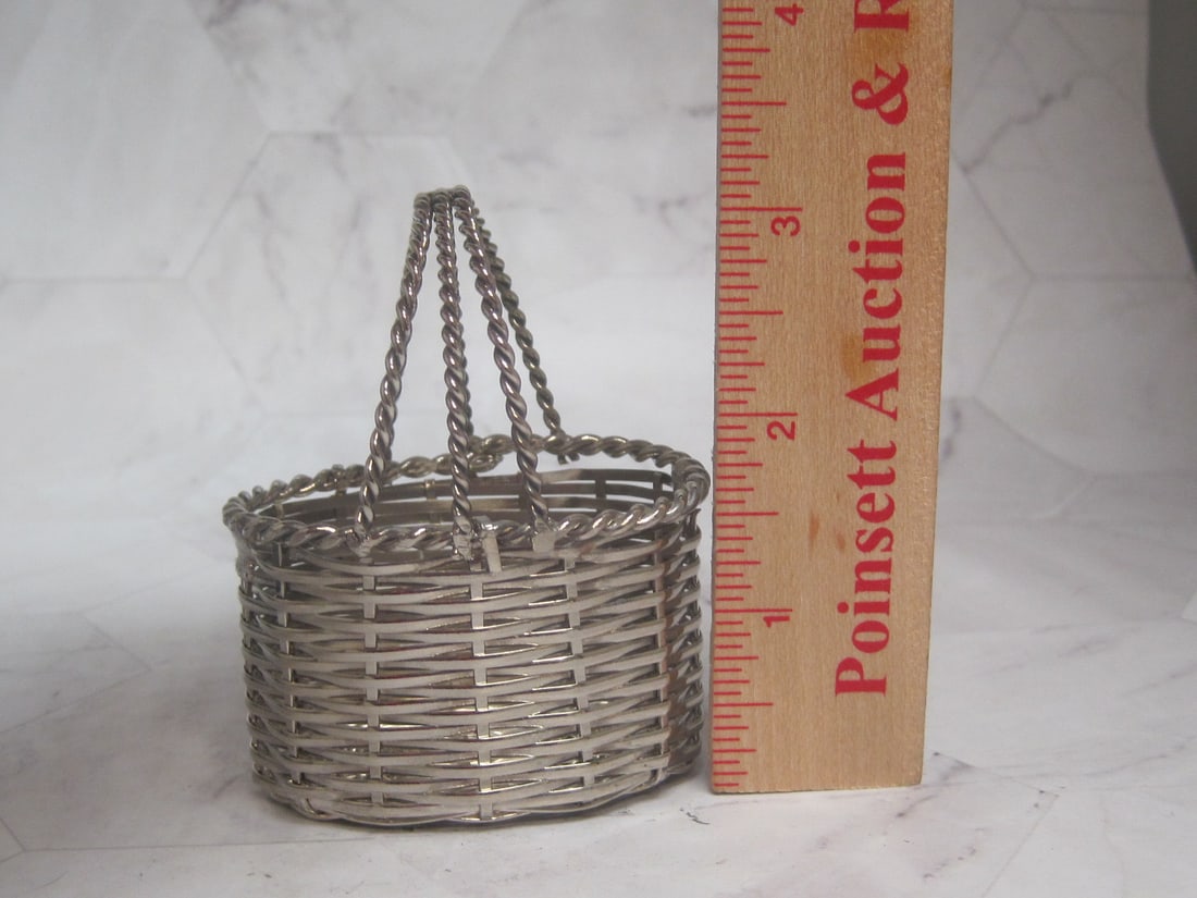 Silverplate Miniature Basket - 4