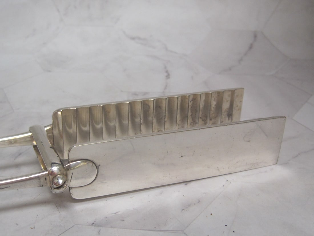 Christofle French Silverplate Sandwich Tongs - 3